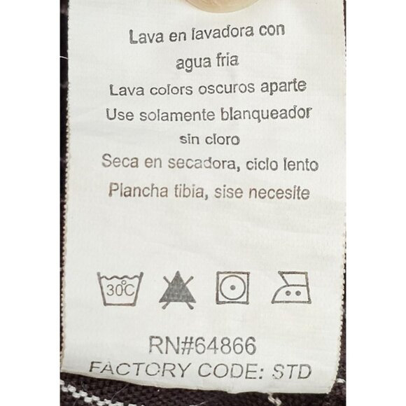 Company 81 Shirt Men's Large Brown White Striped Pearlsnap Western Cowboy Casual - Picture 12 of 13